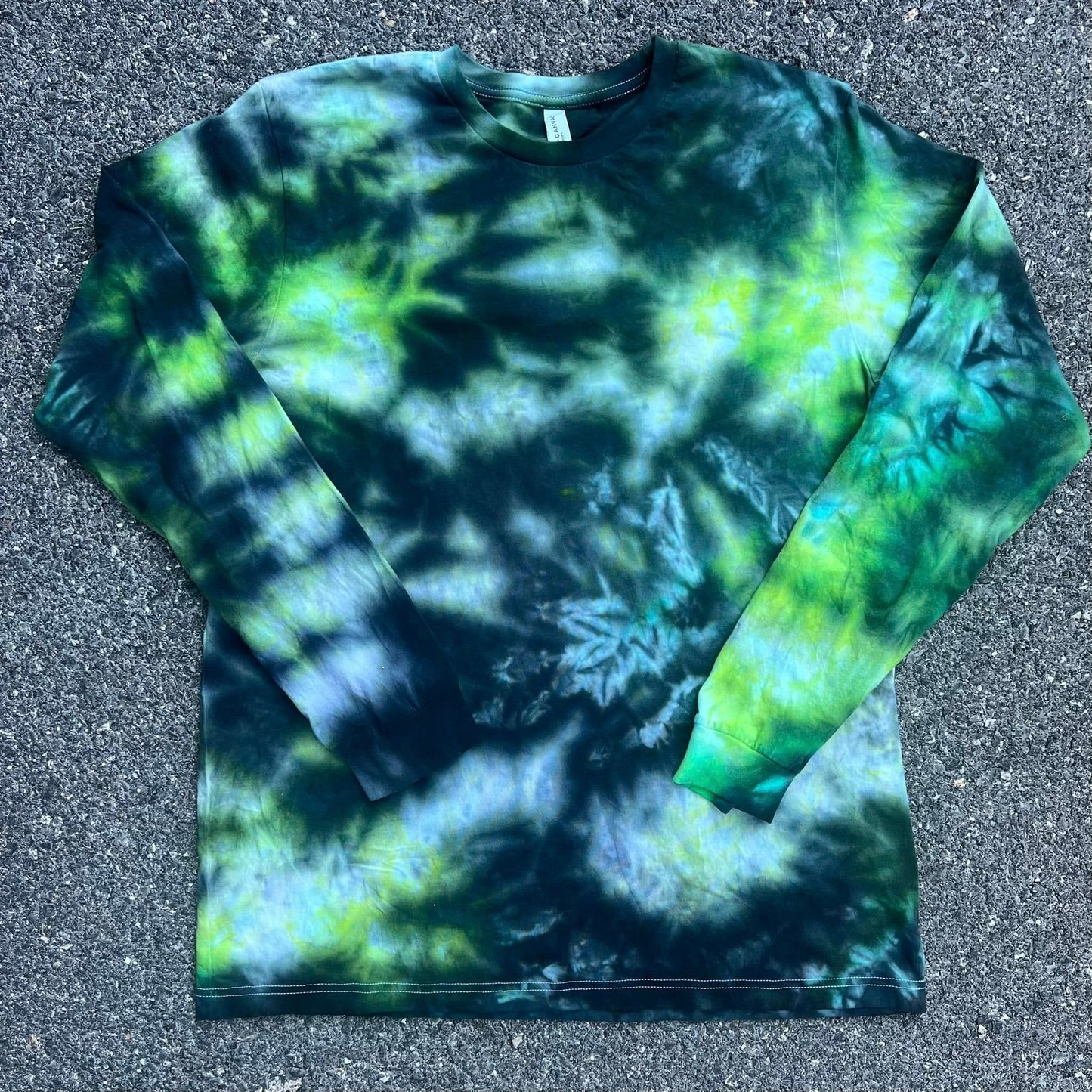PREORDER: Electric Green and Black Ice Dye (multiple shirt options)