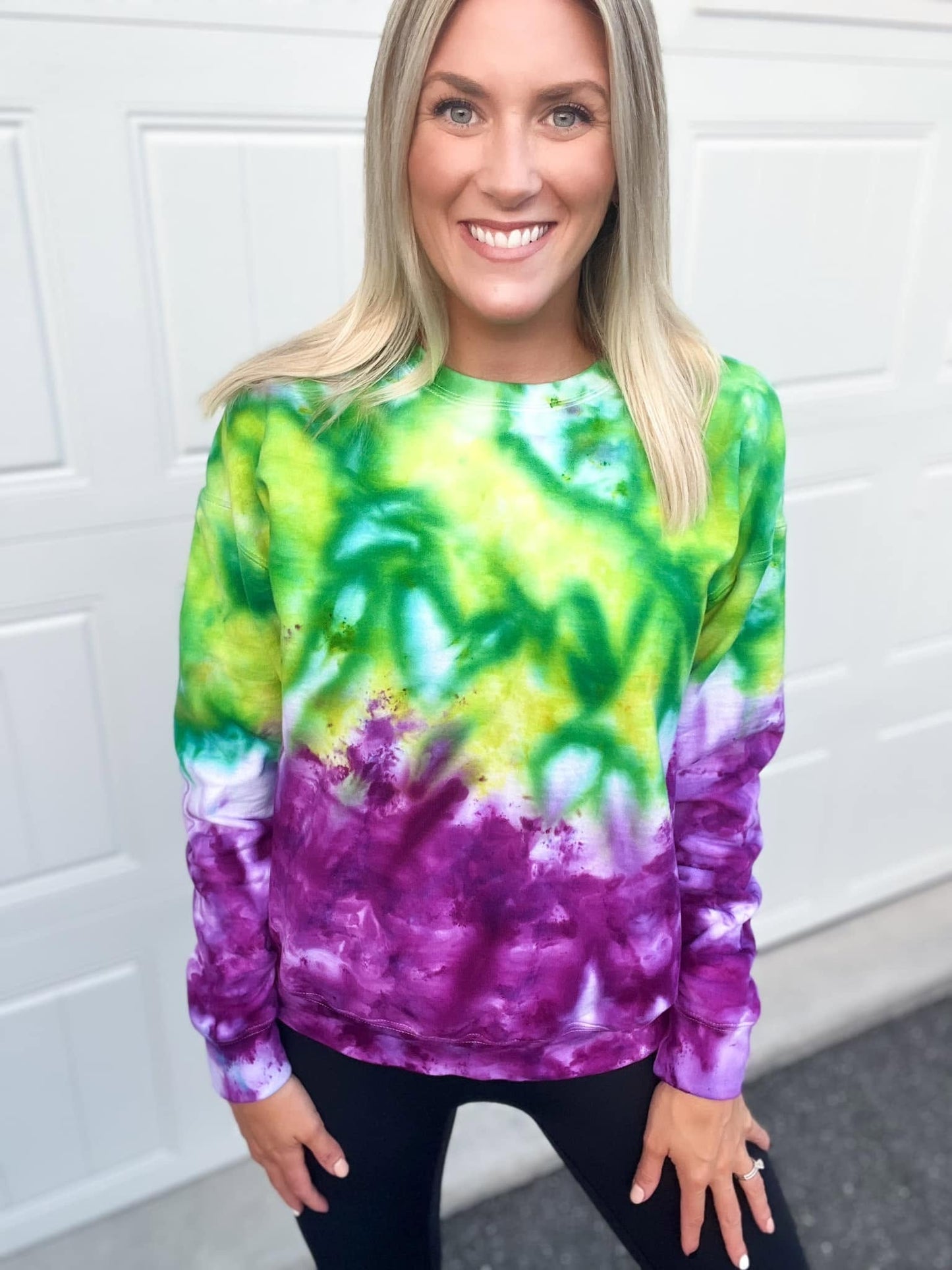 PREORDER: Emerald & Violet Ombre Ice Dye (multiple shirt options)