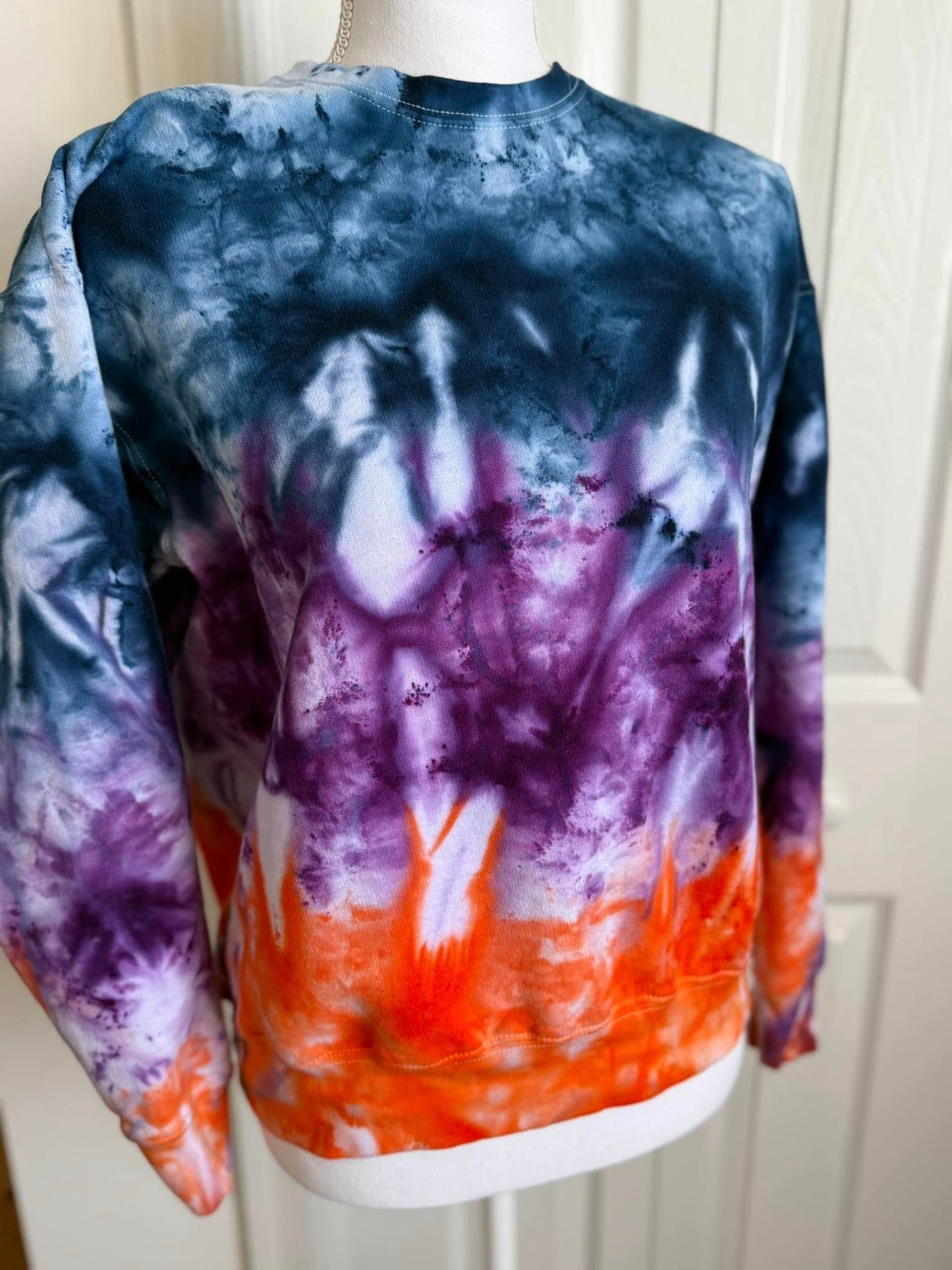 PREORDER:  Blue Violet Orange Ombre Ice Dye (multiple shirt options)