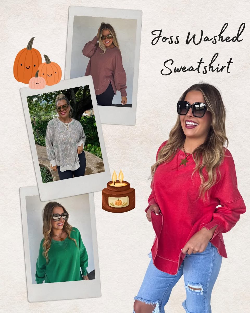 Preorder: JOSS WASHED SWEATSHIRT