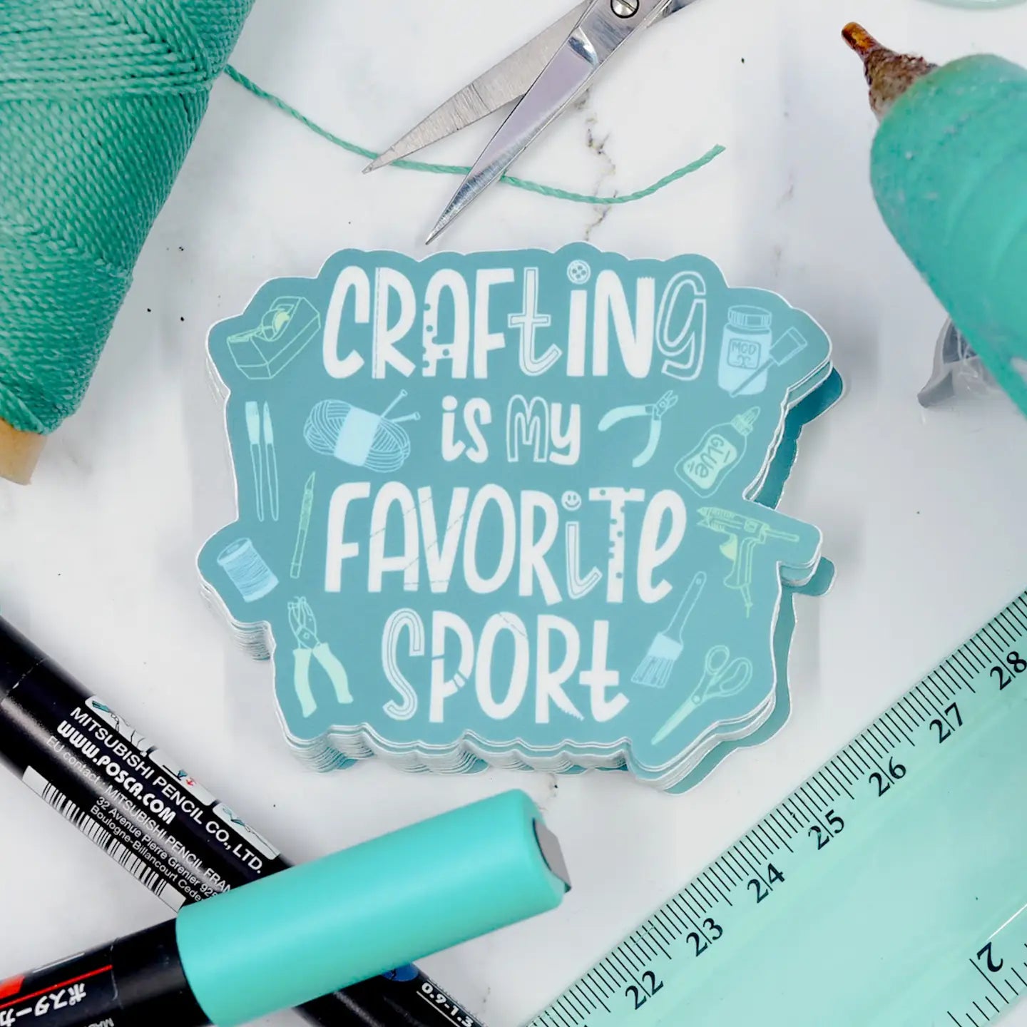 Crafting Is My Favorite Sport Sticker