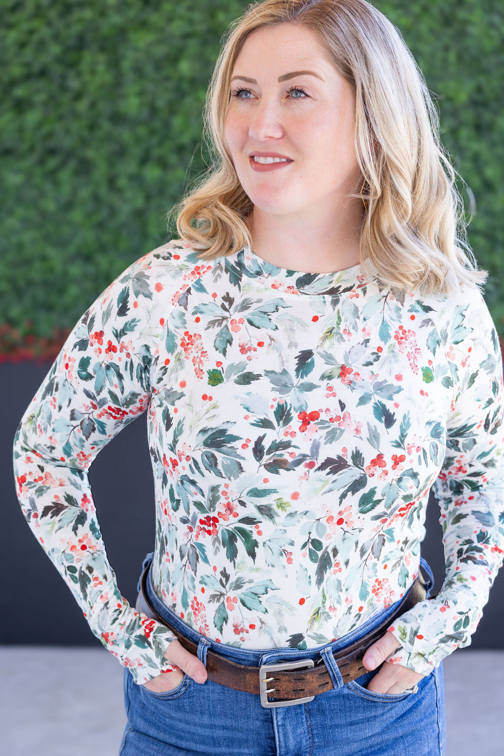 Michelle Mae Blair Long Sleeve Top - Winter Berry