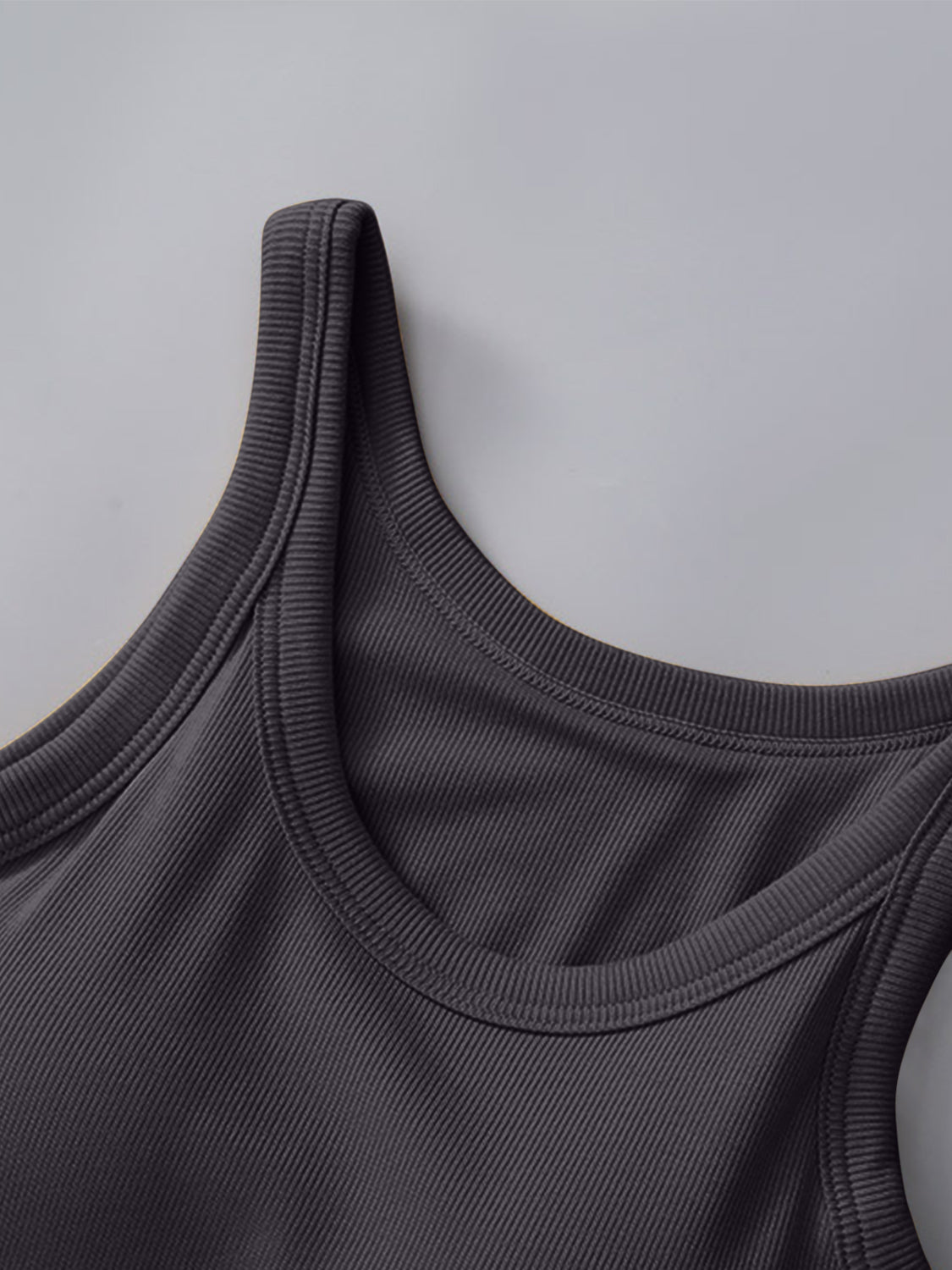 PREORDER: Skinny Ribbed Built in Bra Tank