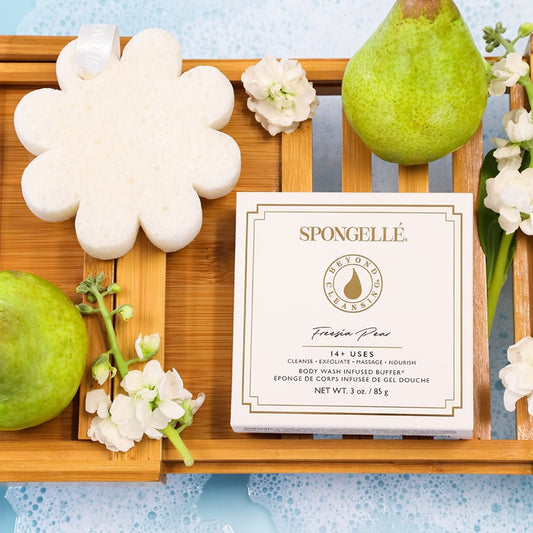 PREORDER Freesia Pear Boxed Flower | Soap Sponge | Soap Buffer