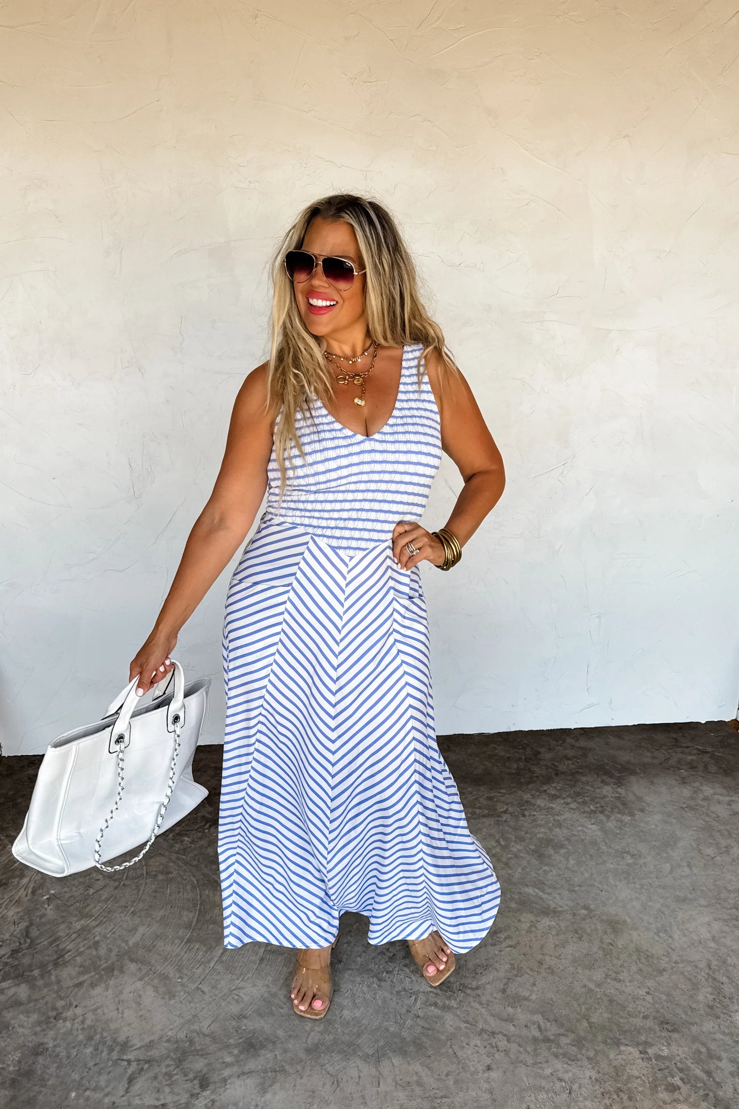 Luciana Stripe Dress