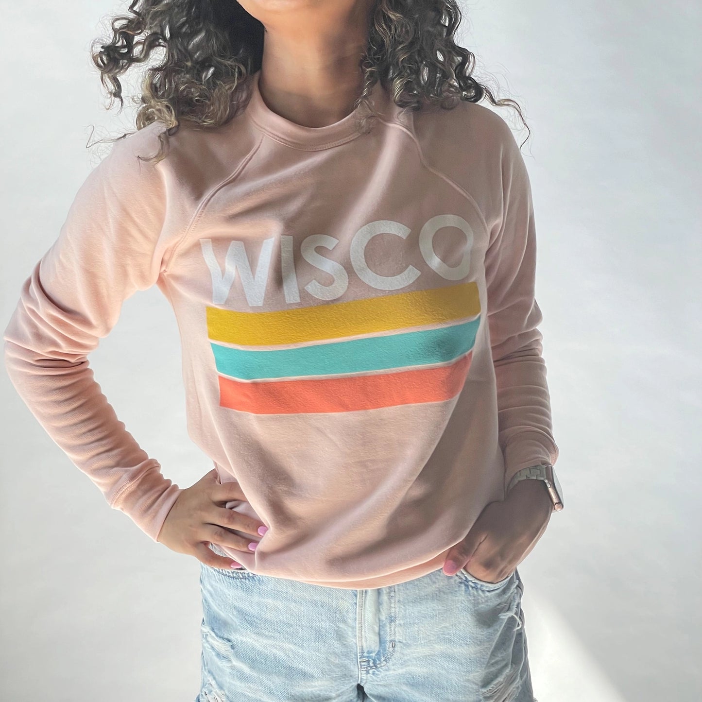 Preorder: Giltee Wisco Unisex Crewneck Peach