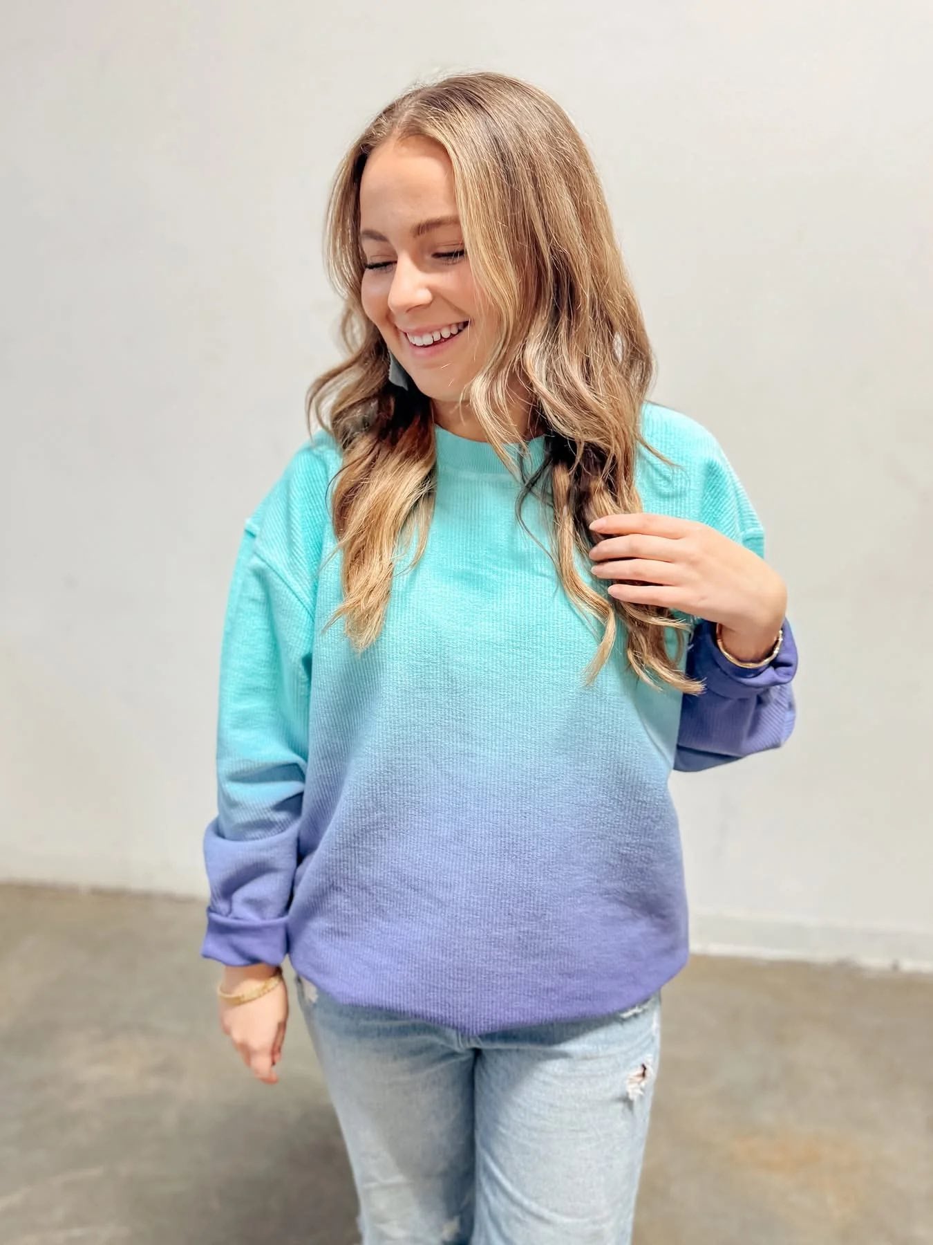 Ombré Dip Dyed Pullovers
