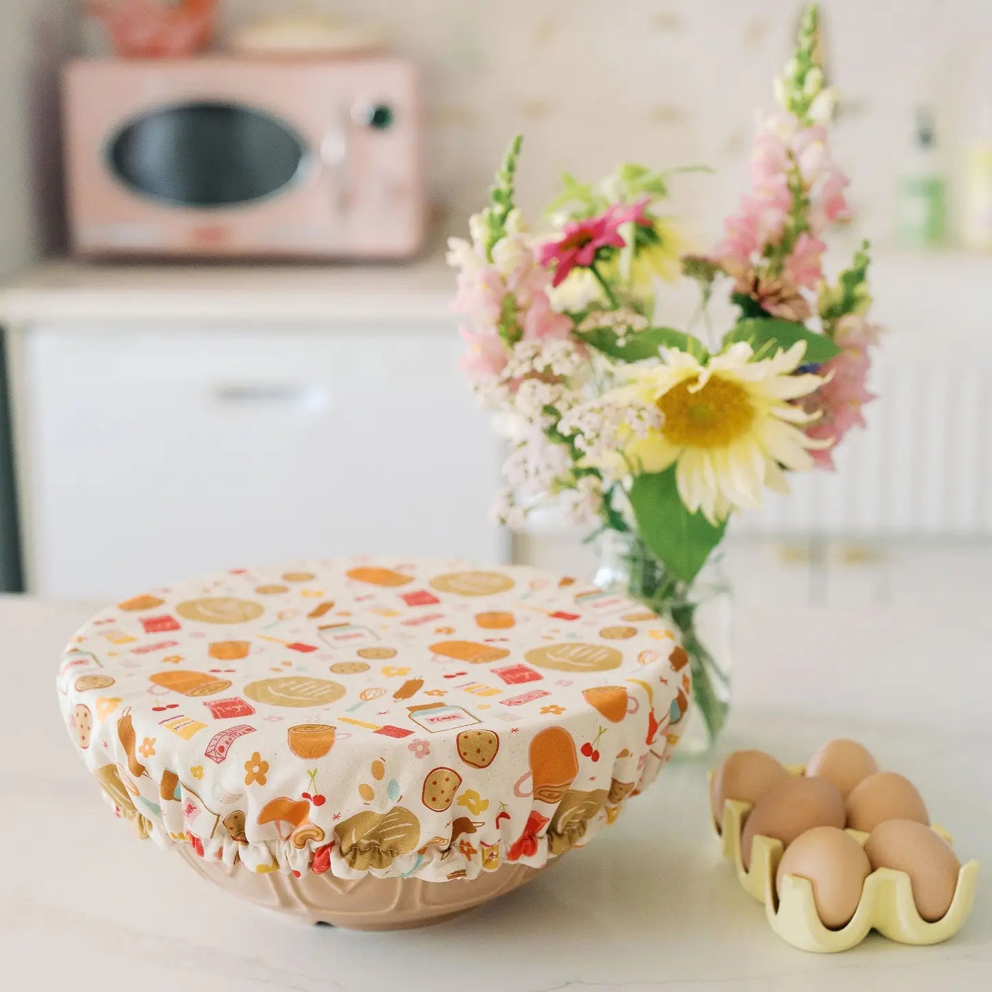 (RESTOCK) Doe a Deer -Reusable 10.5" Bowls Covers - Multiple Print Options