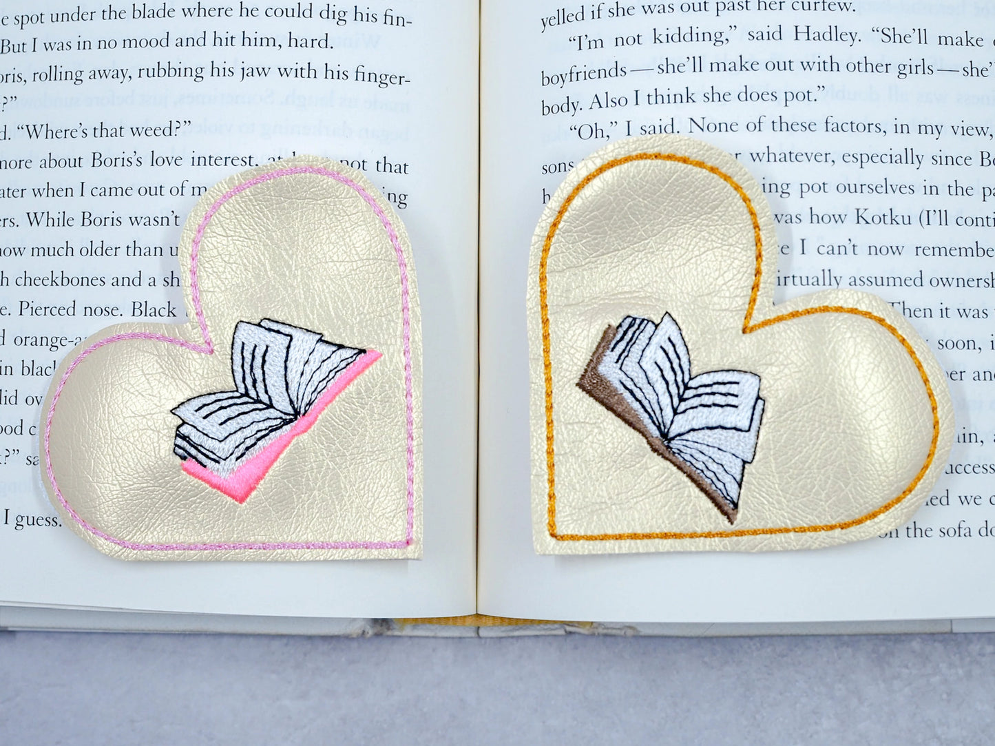 Corner Embroidered Bookmarks (multiple options)