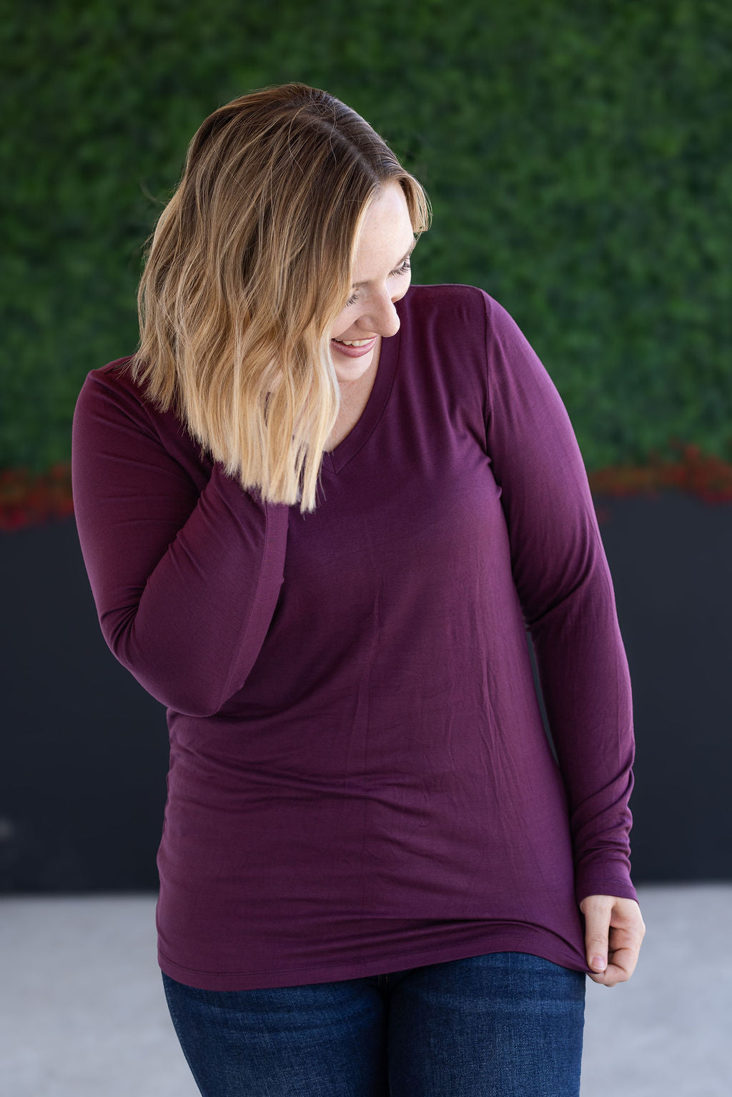 Michelle Mae Larissa Long Sleeve - Plum