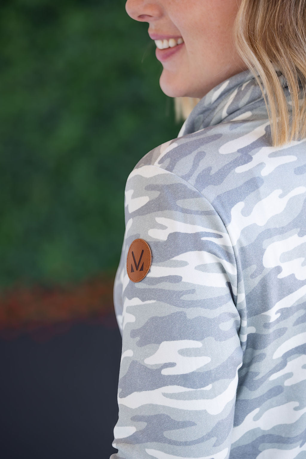 Michelle Mae Soft Funnel Neck - Camo