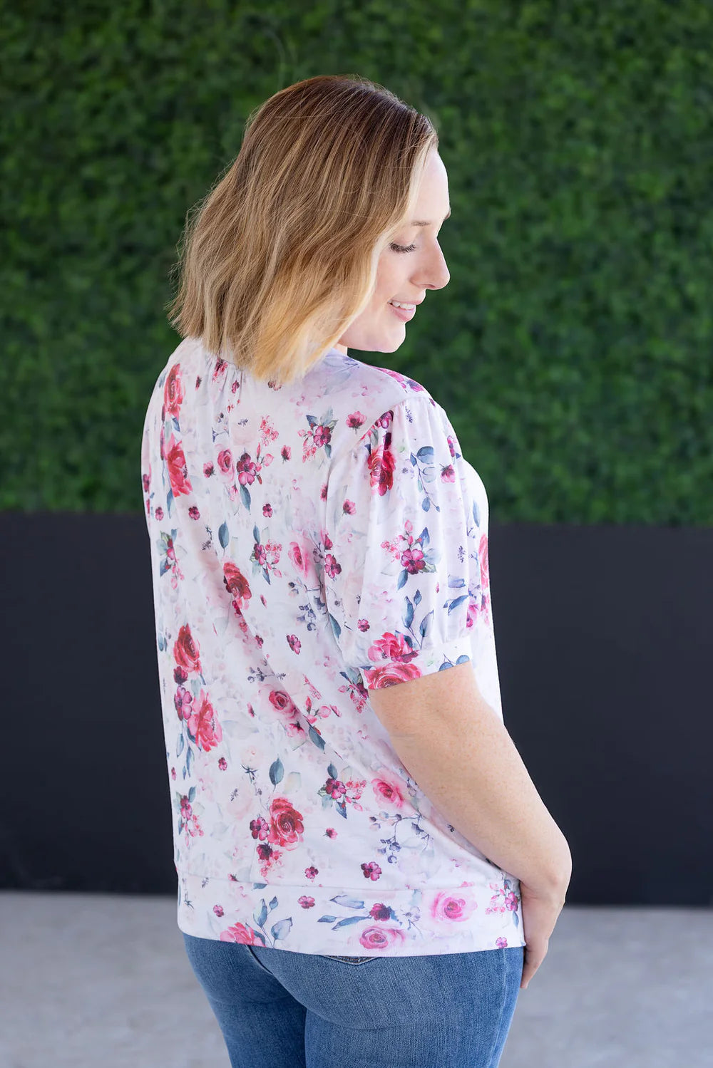 Michelle Mae Katie Cozy Top - Pink Bloom
