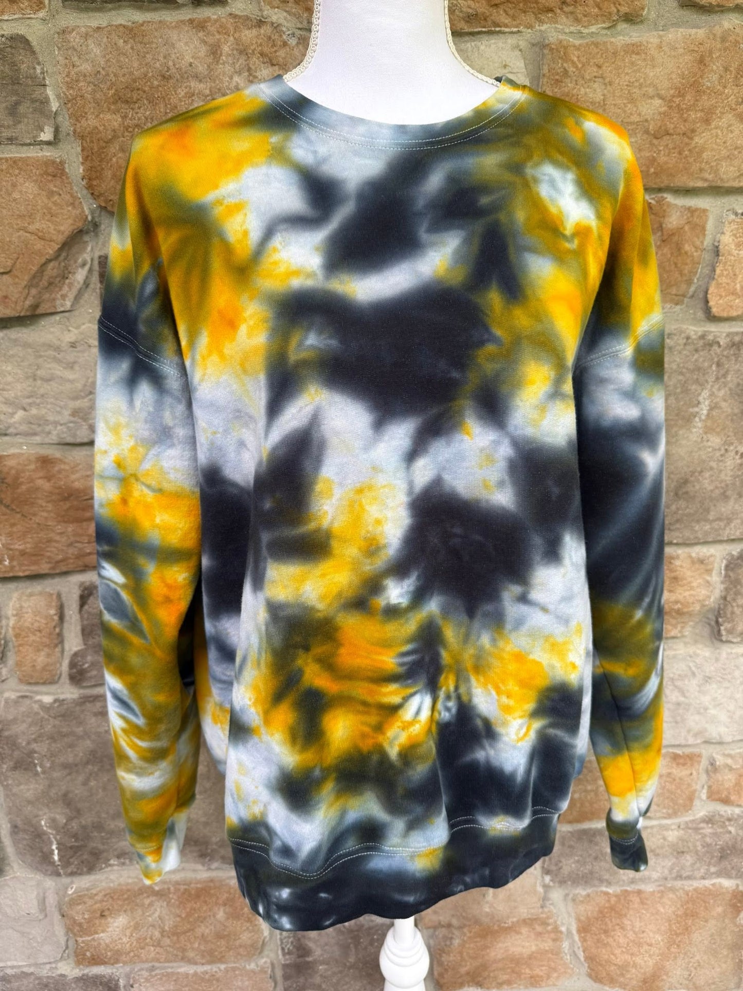 PREORDER: Black & Golden Yellow Ice Dye (multiple shirt options)
