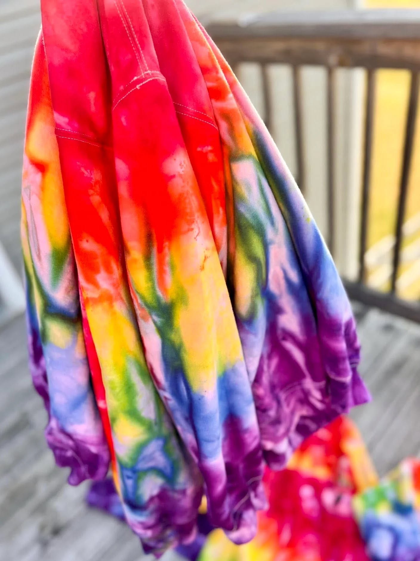 PREORDER: Rainbow Ombré Ice Dye (multiple shirt options)