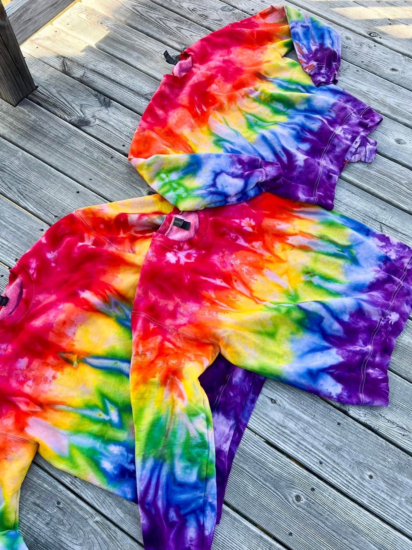 PREORDER: Rainbow Ombré Ice Dye (multiple shirt options)
