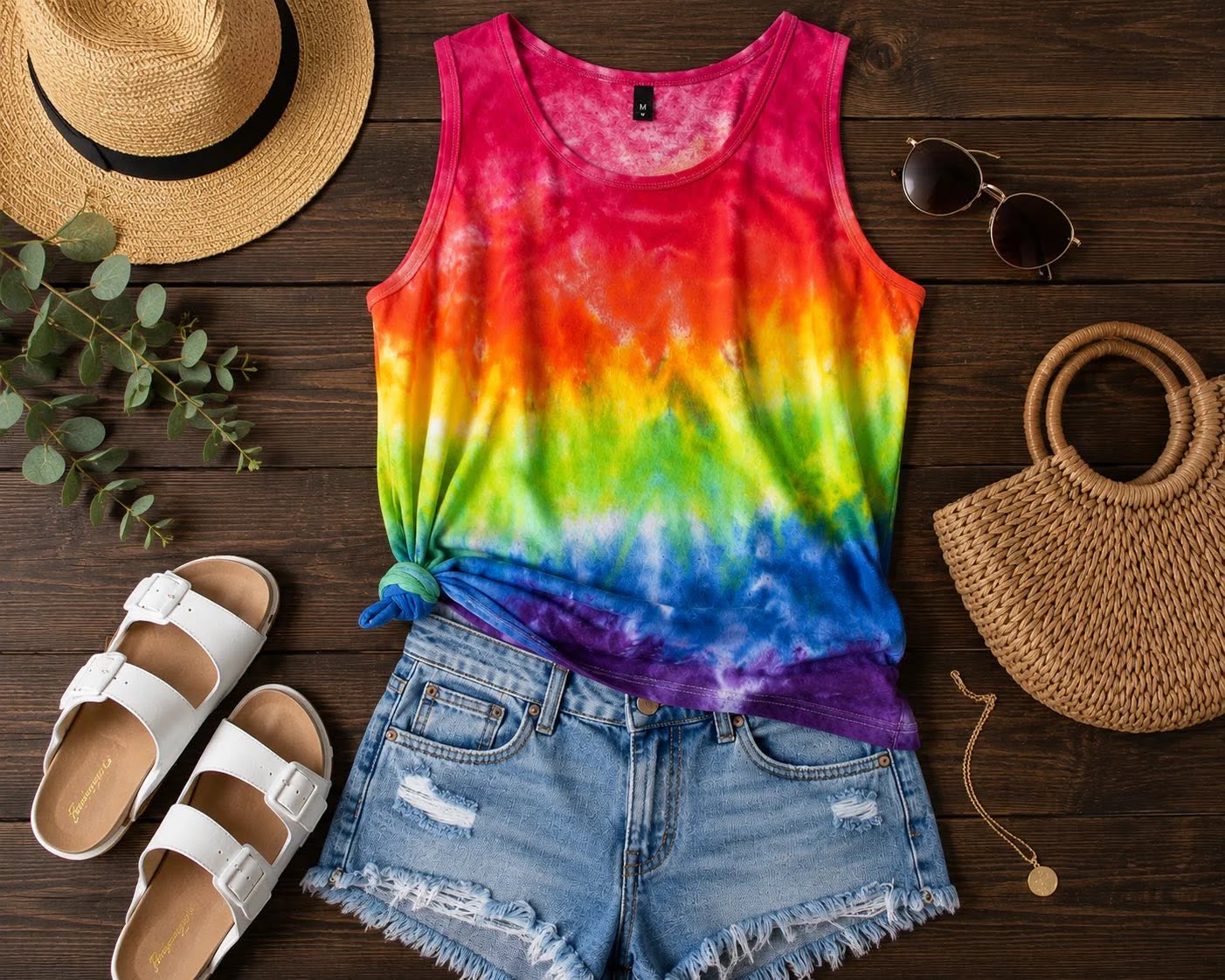 PREORDER: Rainbow Ombré Ice Dye (multiple shirt options)