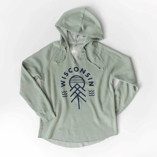 Preorder: Giltee The Wisconsin Native Women’s Hoodie (2 Colors)