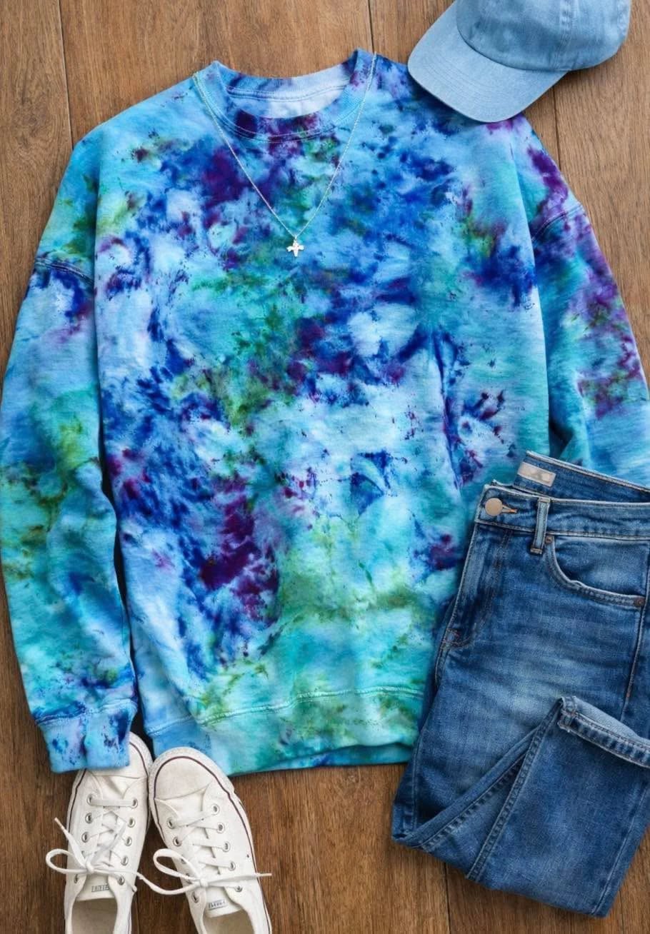 PREORDER: Electric Seaweed Ice Dye (multiple shirt options)