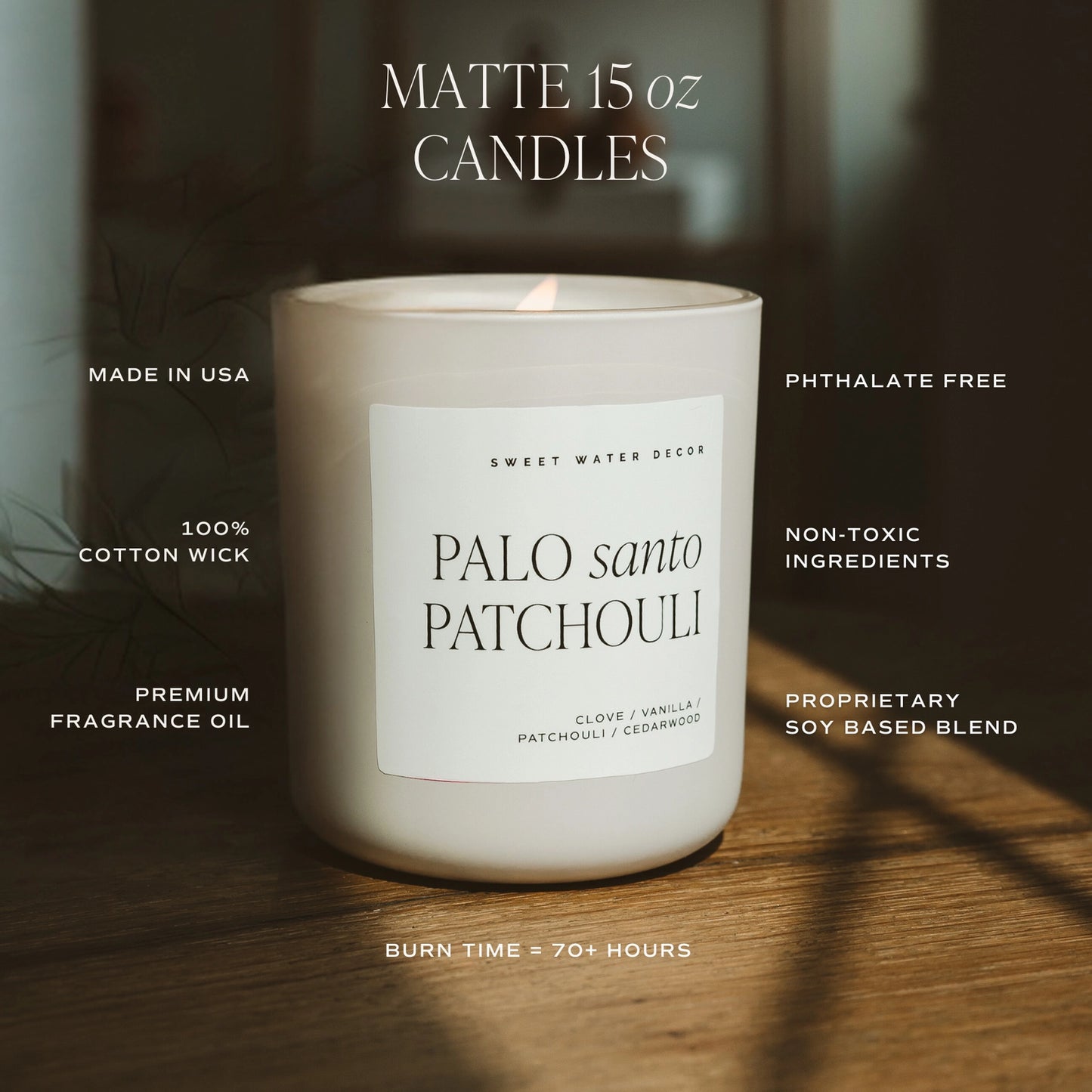 Sweetwater Decor | Favorite Sweater 15 oz Soy Candle, Matte Jar