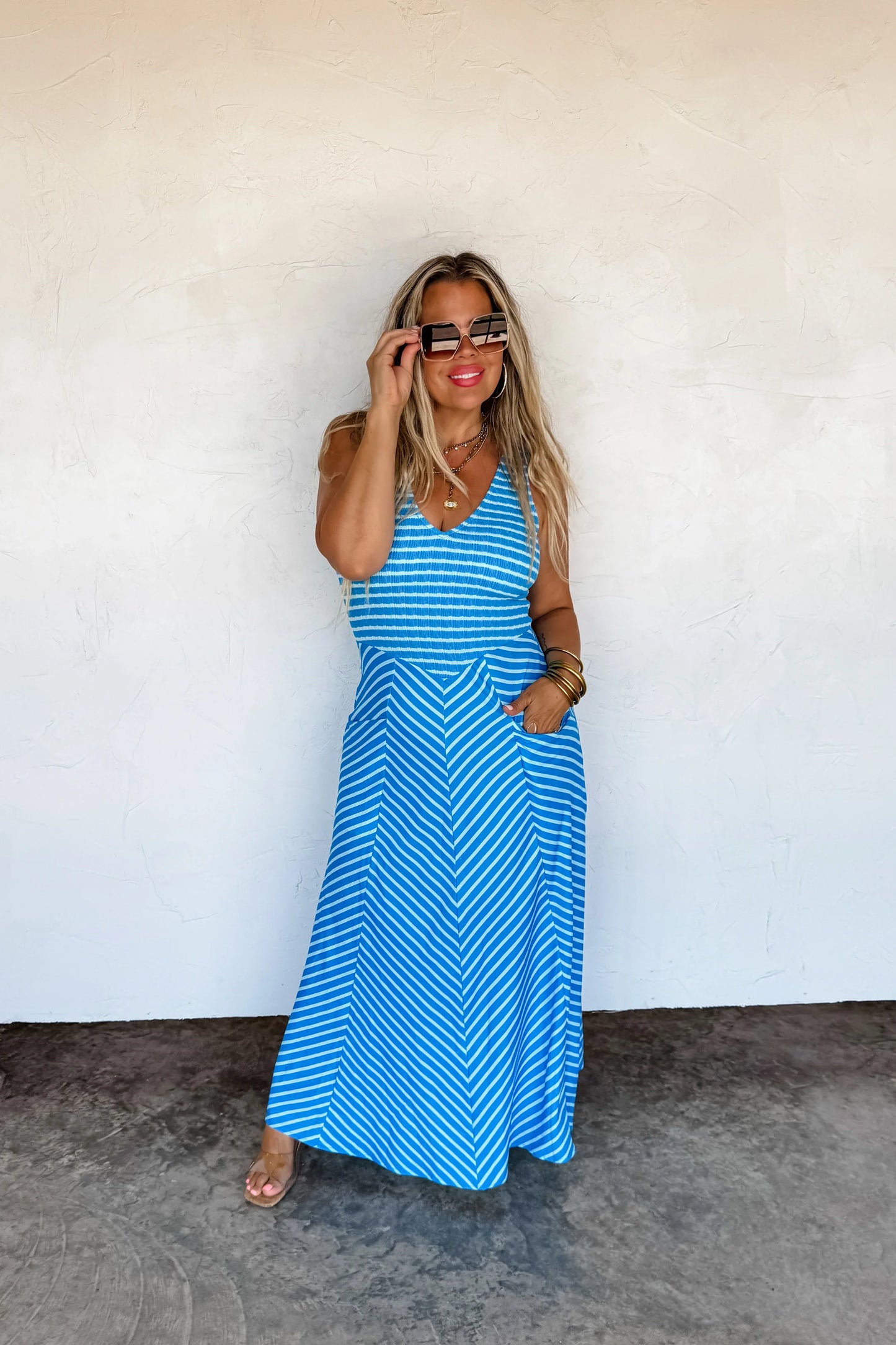 Luciana Stripe Dress