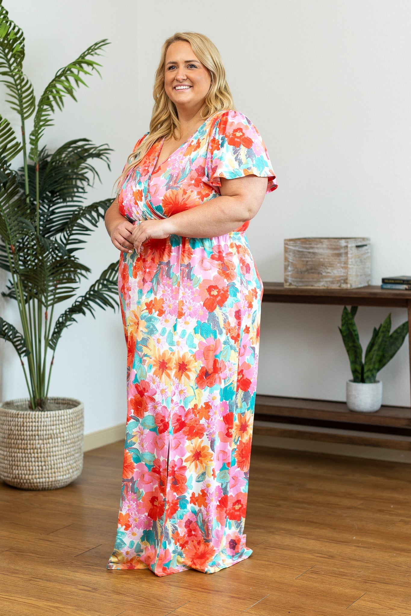 IN STOCK Millie Maxi Dress - Bright Floral Mix