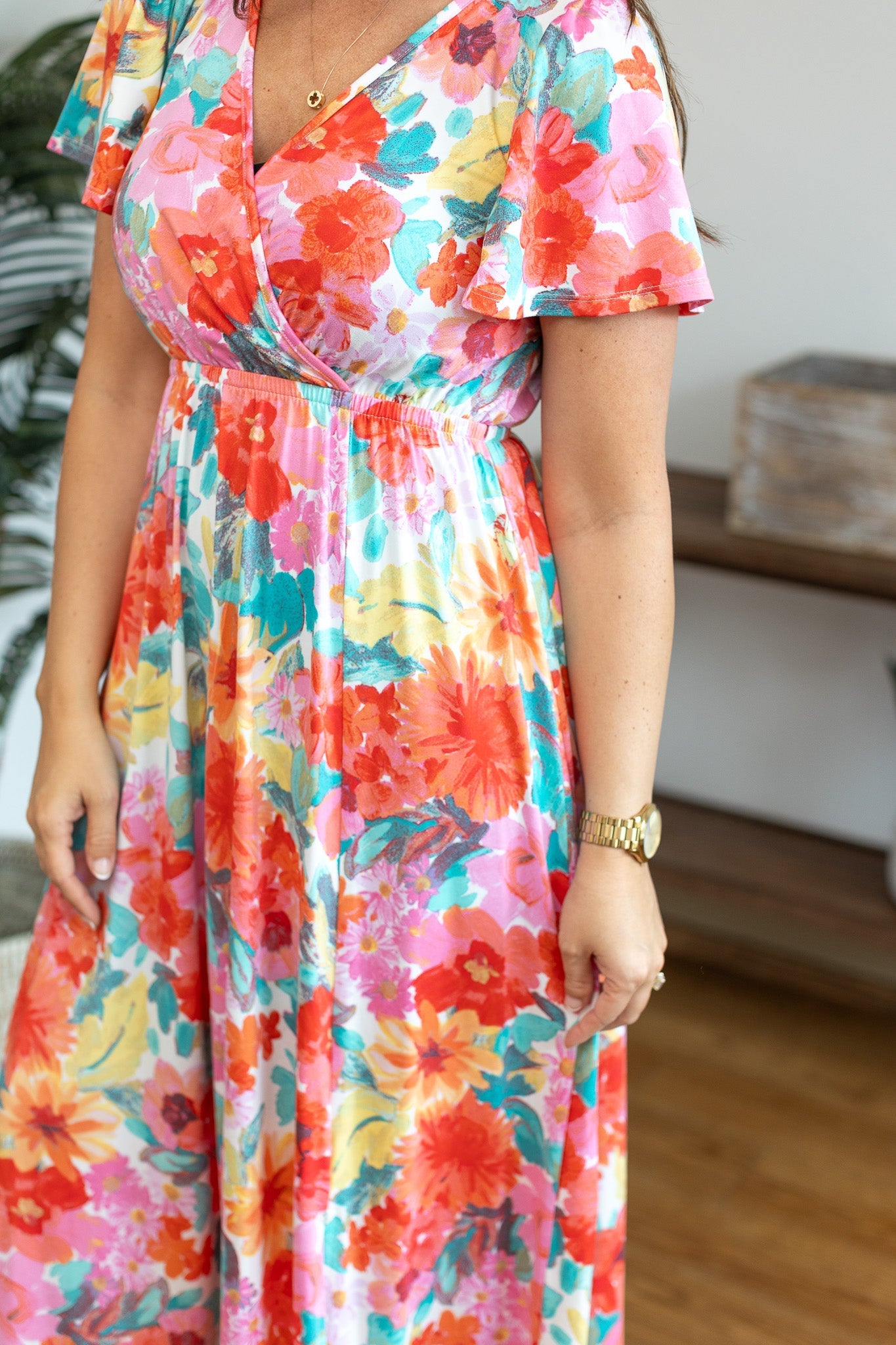 IN STOCK Millie Maxi Dress - Bright Floral Mix