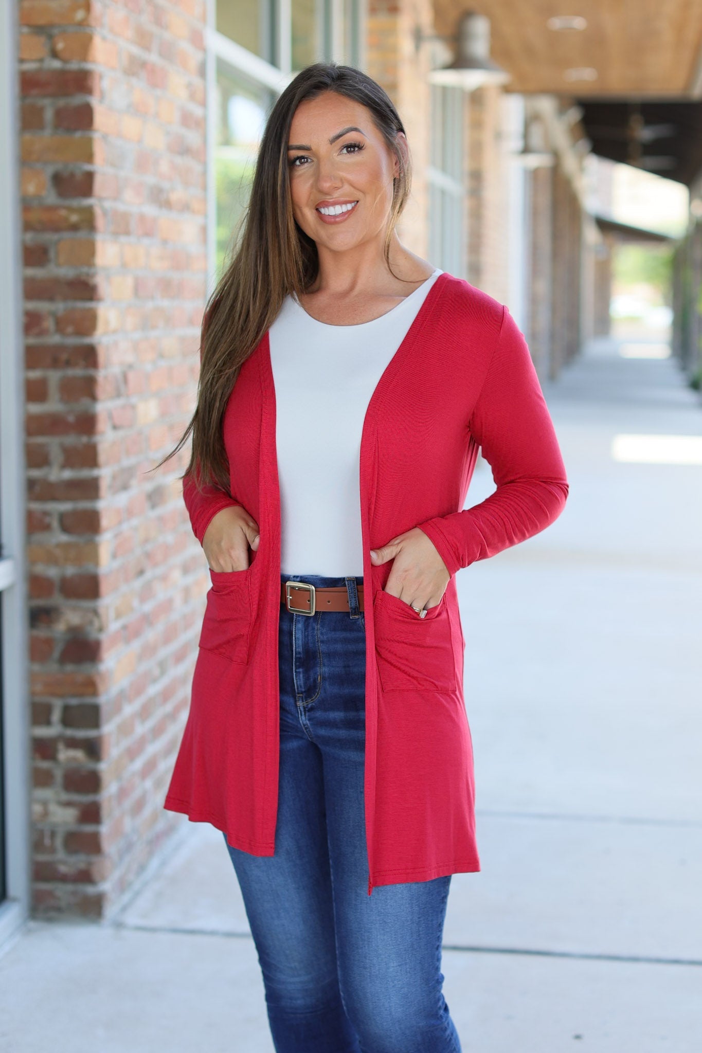 IN STOCK Classic Cardigan - Red