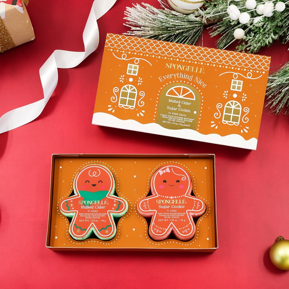 PREORDER Spongelle Gingerbread Holiday Gift Set - 2 Options