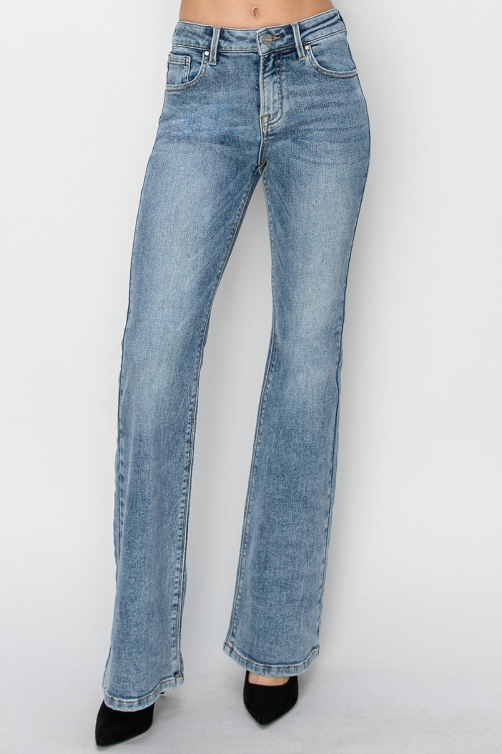 Becky Mid Rise Bootcut Jeans