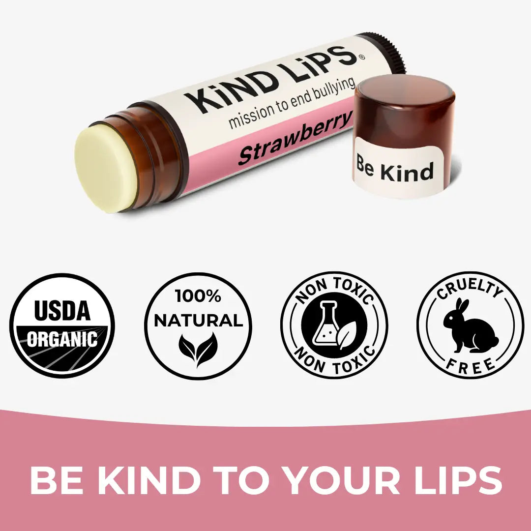 Kind Lips Holiday Stocking Stuffer Variety 4 Pack Organic Lip Balm