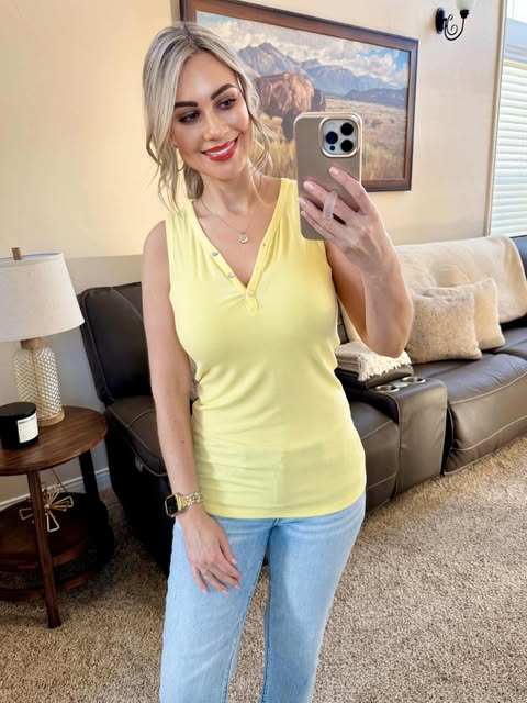 IN STOCK Addison Tank - Yellow