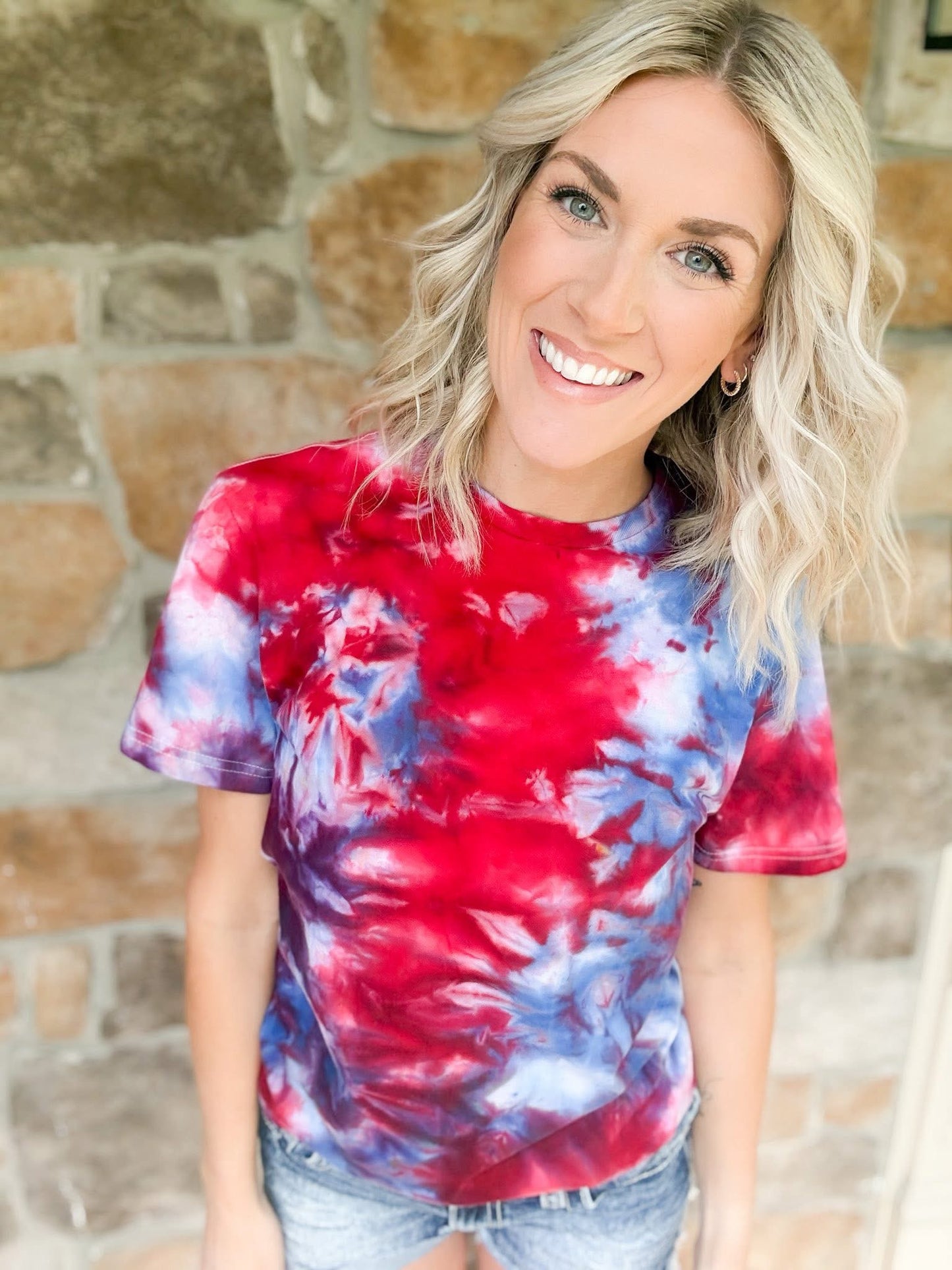 PREORDER: Patriotic Ice Dye (multiple shirt options)