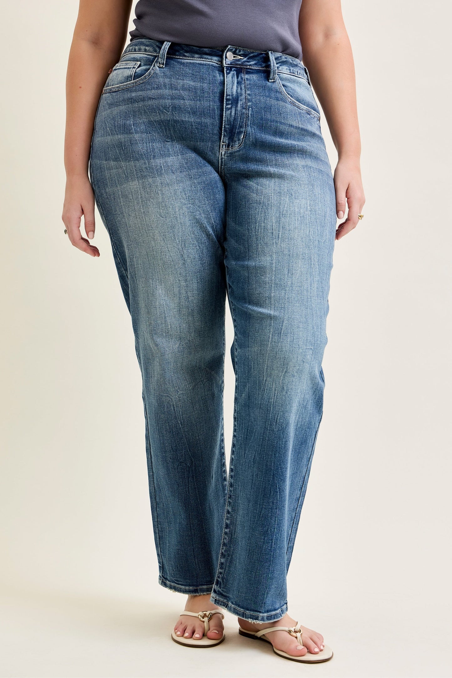 Holly Mid Rise Straight Judy Blue Jeans