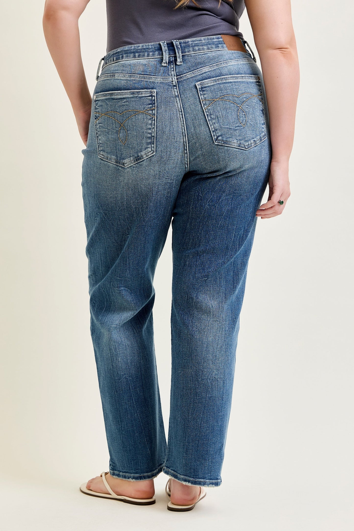 Holly Mid Rise Straight Judy Blue Jeans