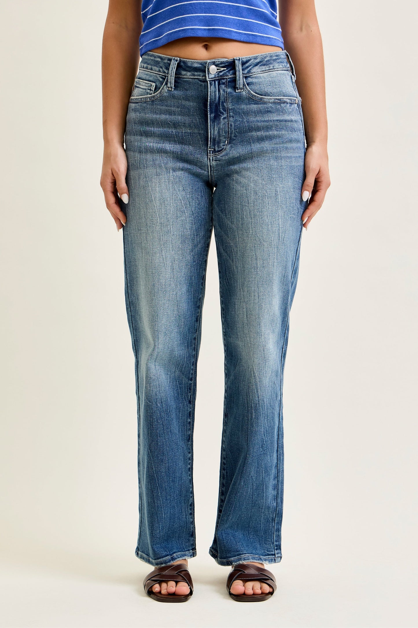 Holly Mid Rise Straight Judy Blue Jeans