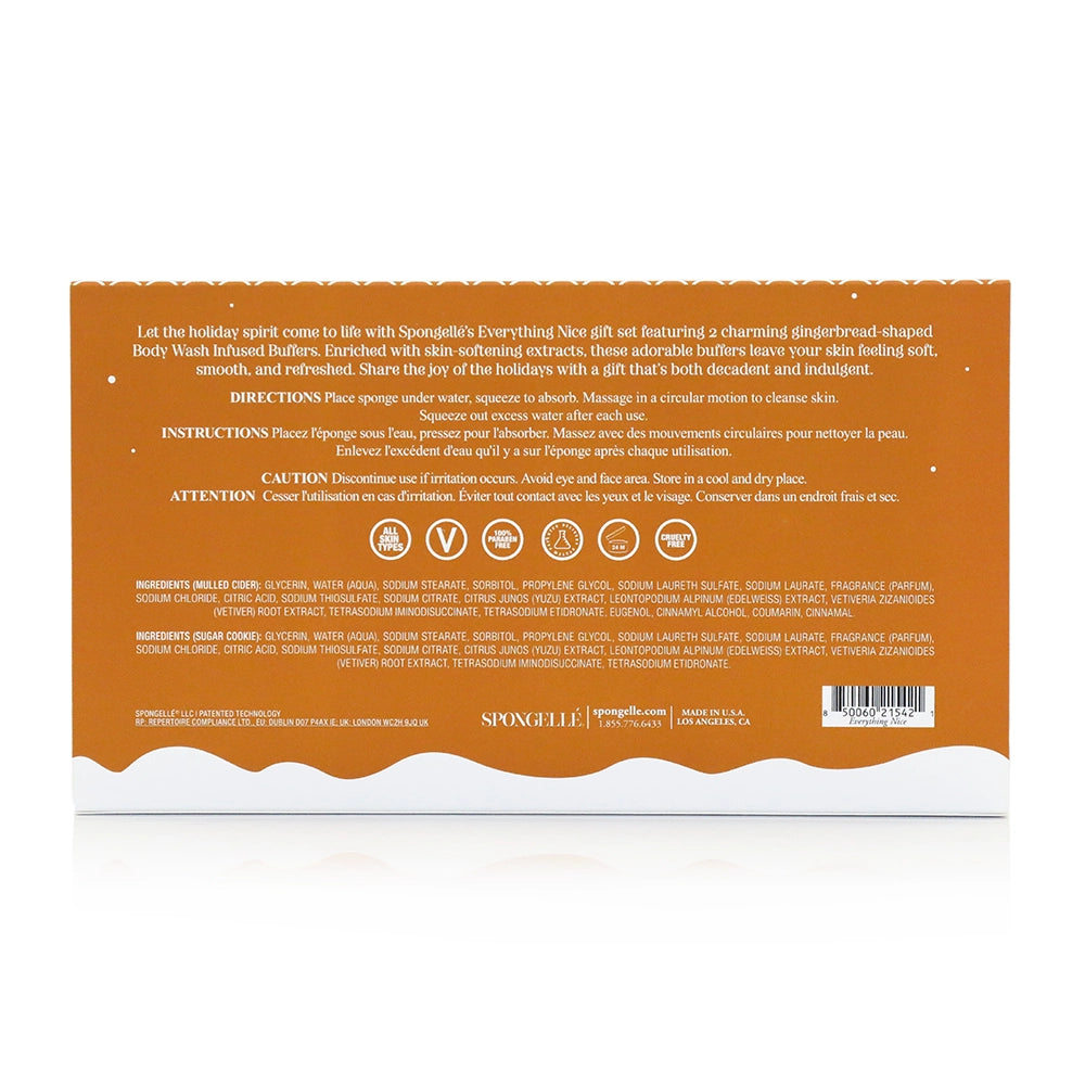 PREORDER Spongelle Gingerbread Holiday Gift Set - 2 Options