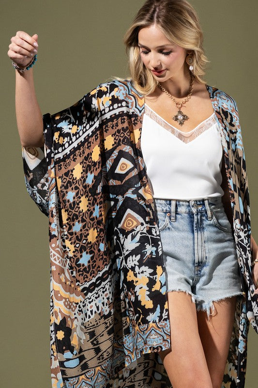Moonbeam Open Front Kimono