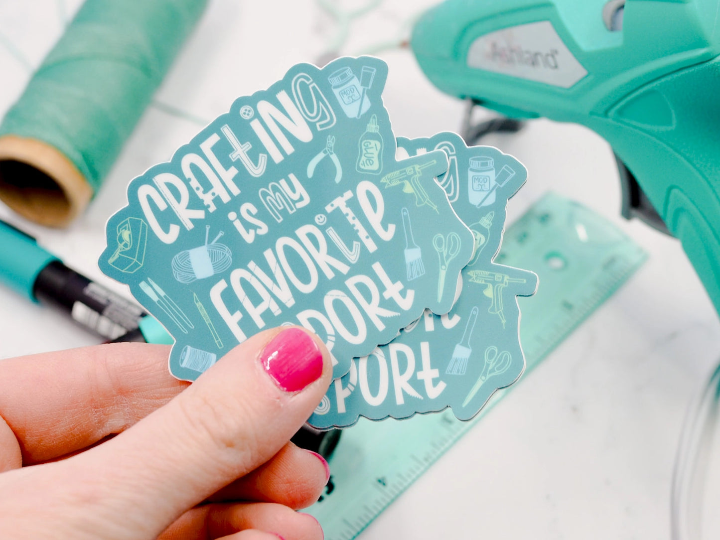 Crafting Is My Favorite Sport Sticker
