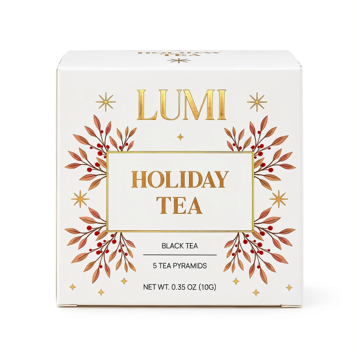 PREORDER Lumi Holiday Tea – Black Tea, 5 Premium Tea Bags