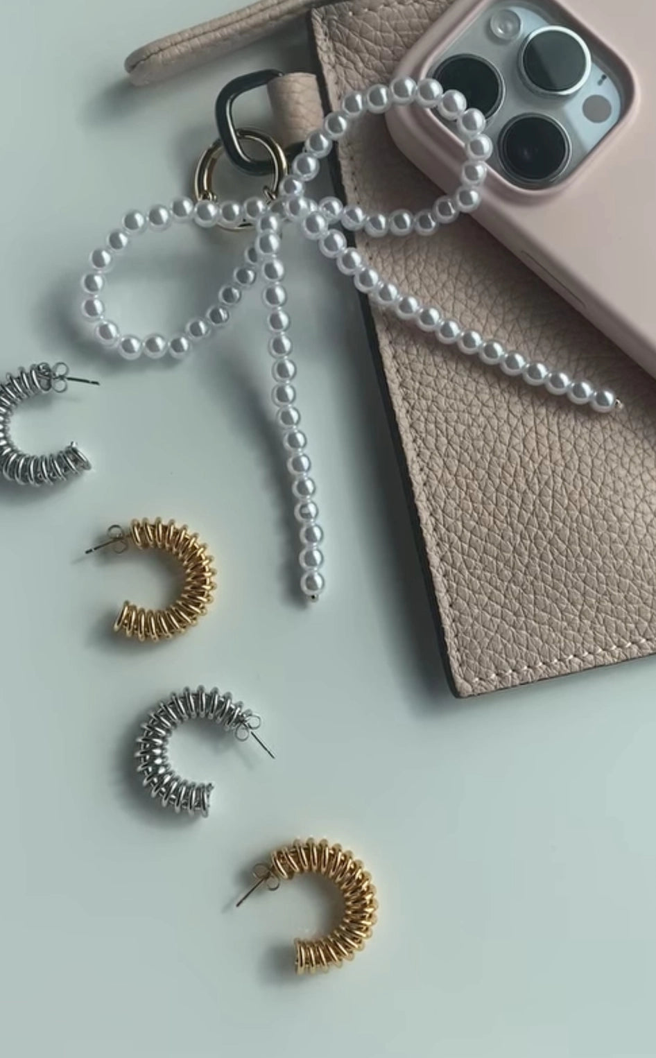 PREORDER Sis Kiss Spiral Hoops in Gold or Silver (Water Resistant)
