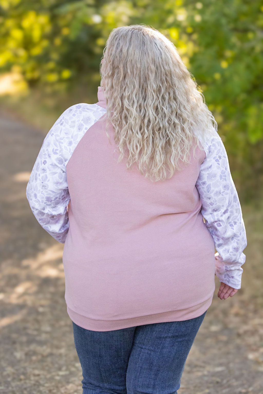 IN STOCK Zoey ZipCowl - Pink and Blush Floral