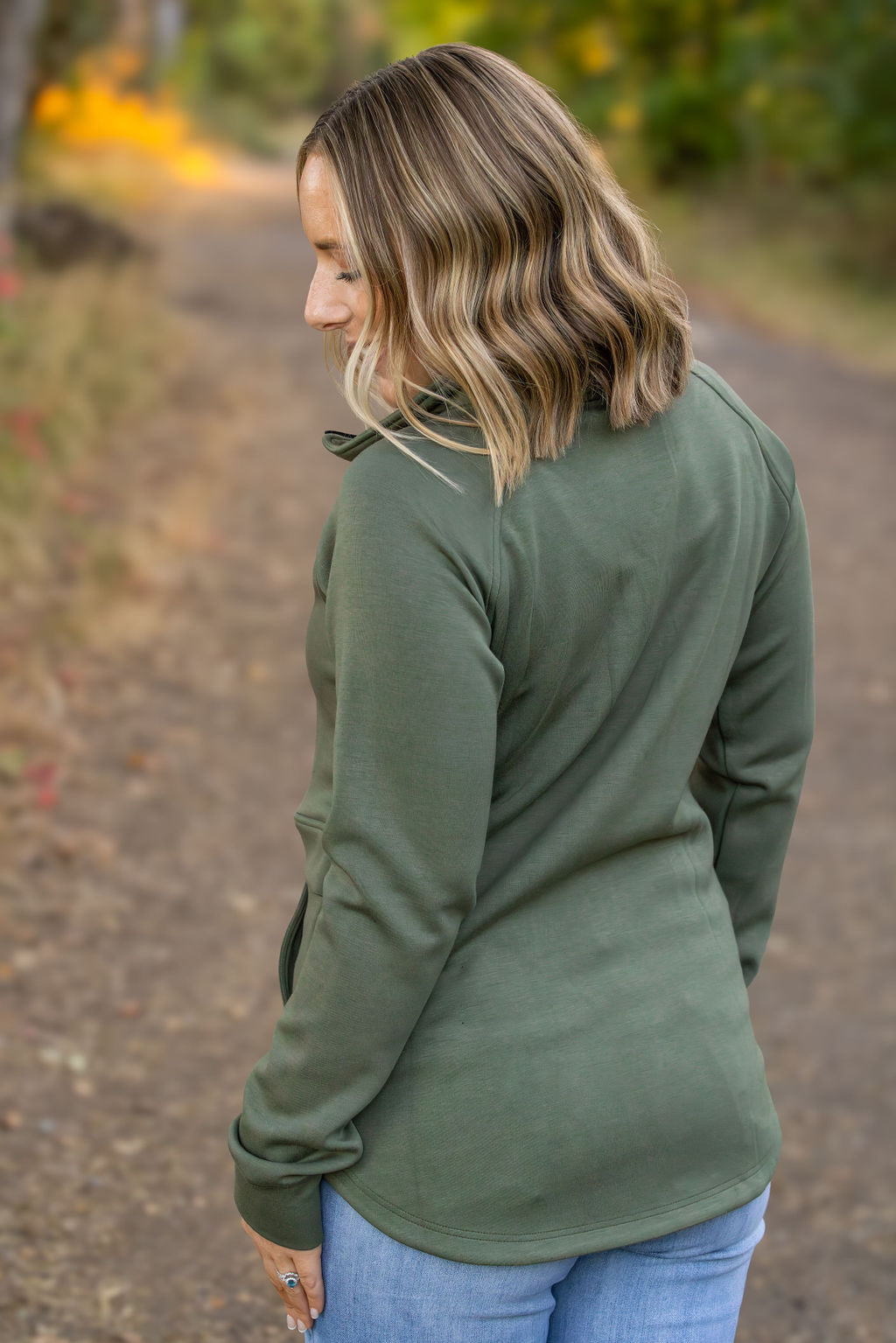 Michelle Mae Mia Scuba Halfzip - Olive