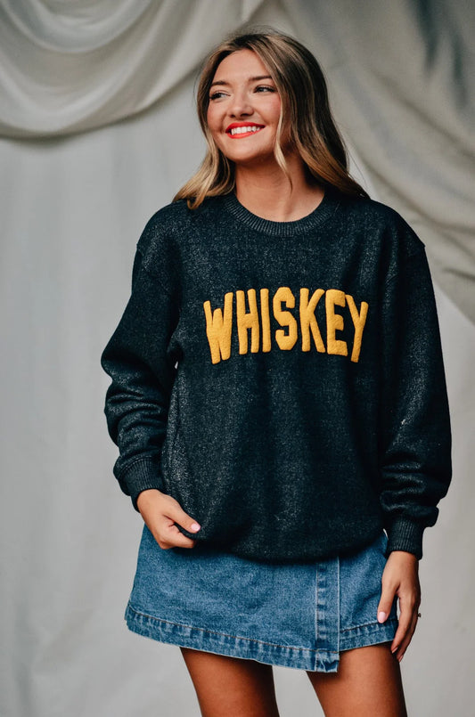 PREORDER: Whiskey Puff Knit Sweater