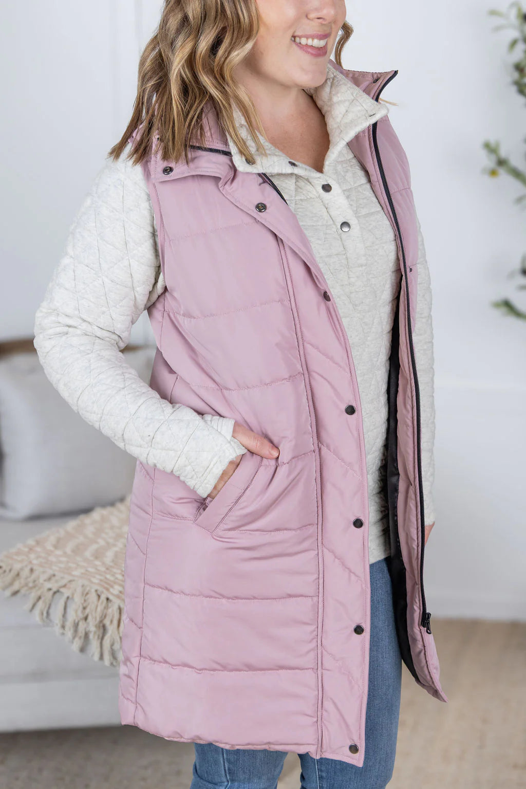 Michelle Mae Harlow Long Vests in Multiple Colors