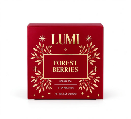 PREORDER Lumi Holiday Forest Berries Herbal Tea - 5 Premium Tea Bags