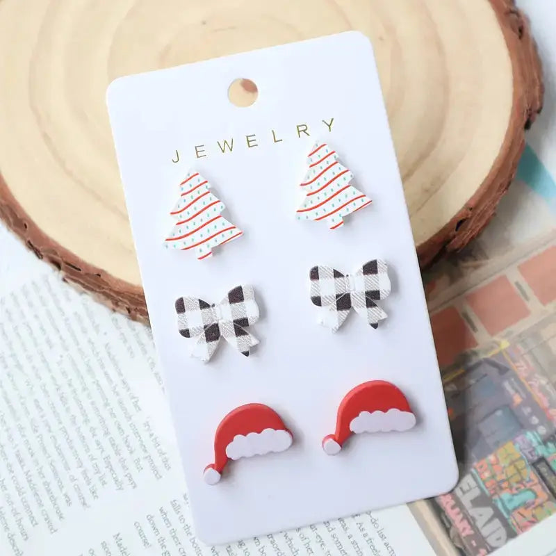 Preorder: Holiday Earrings Studs Set (multiple options)