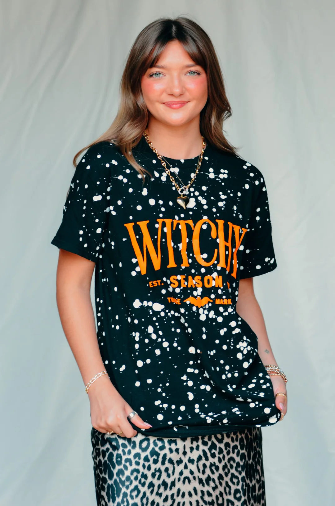 PREORDER: WITCHY SEASON SPOTTED BLACK TEE