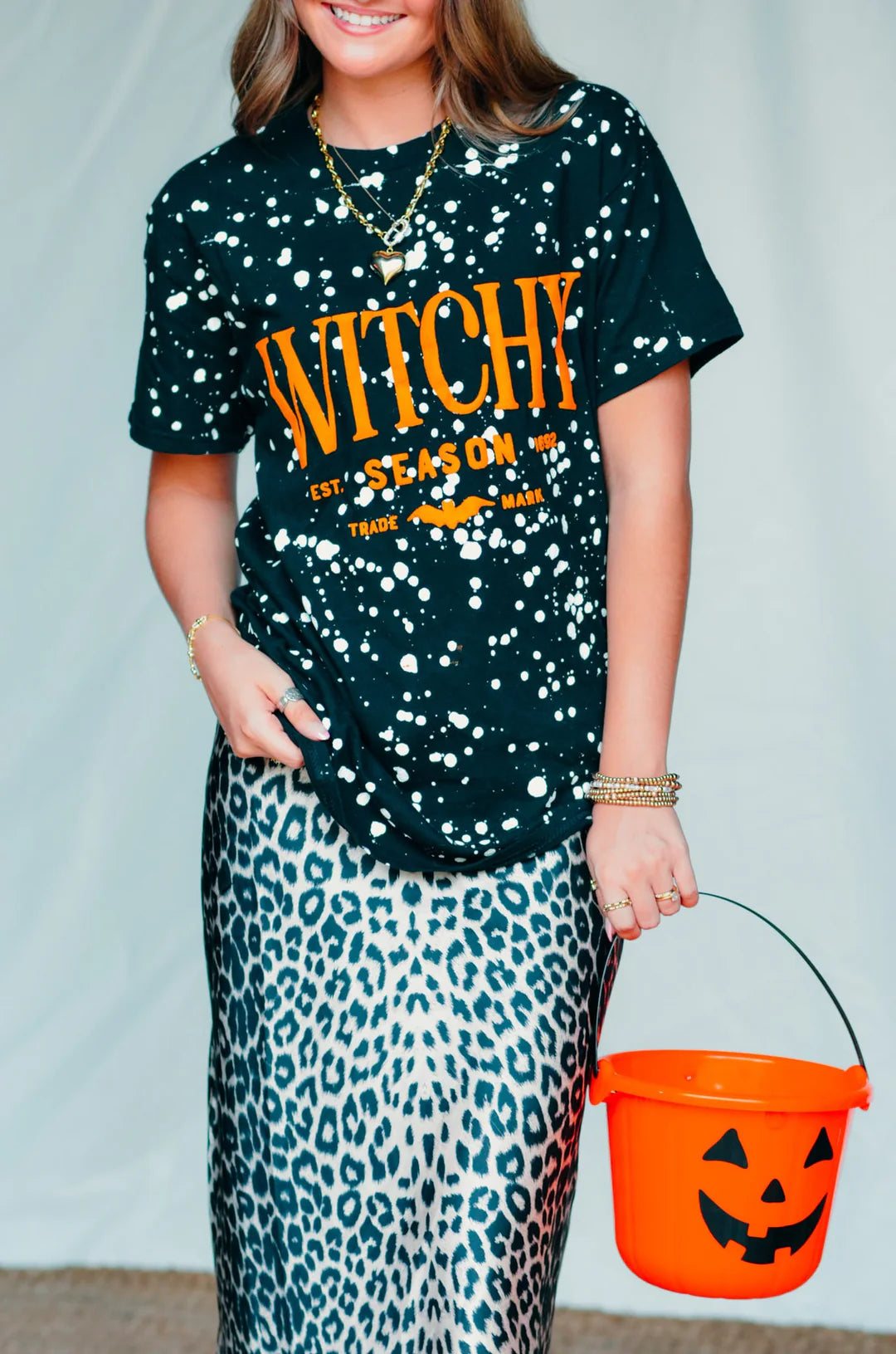 PREORDER: WITCHY SEASON SPOTTED BLACK TEE