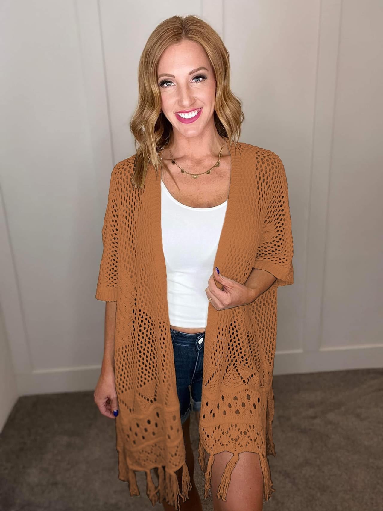 Amanda Crochet Cardigan in Multiple Colors