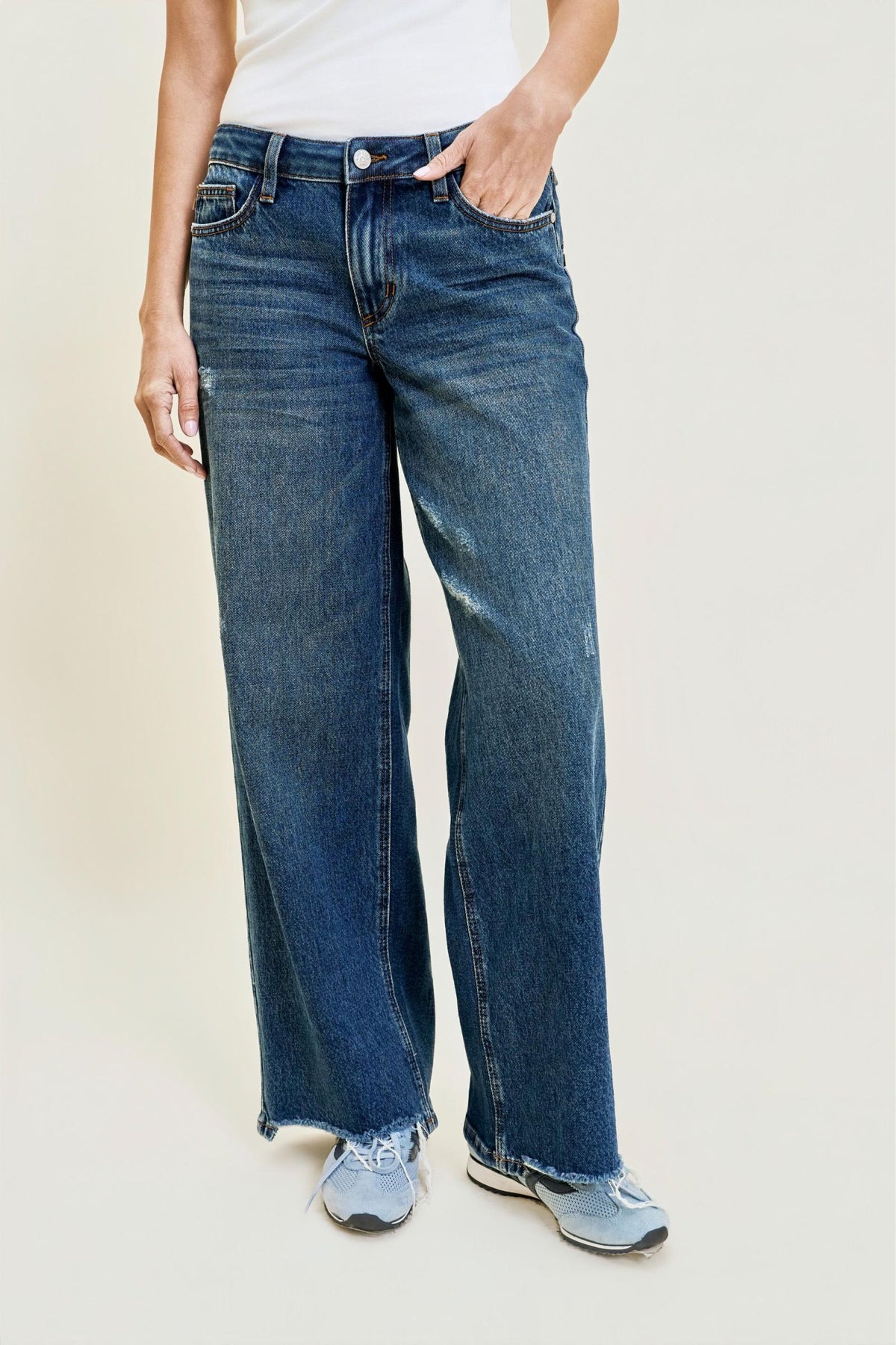 Kaiya Low Rise Wilhelmina Rigid Magic Baggy Jean with Bandana Loop